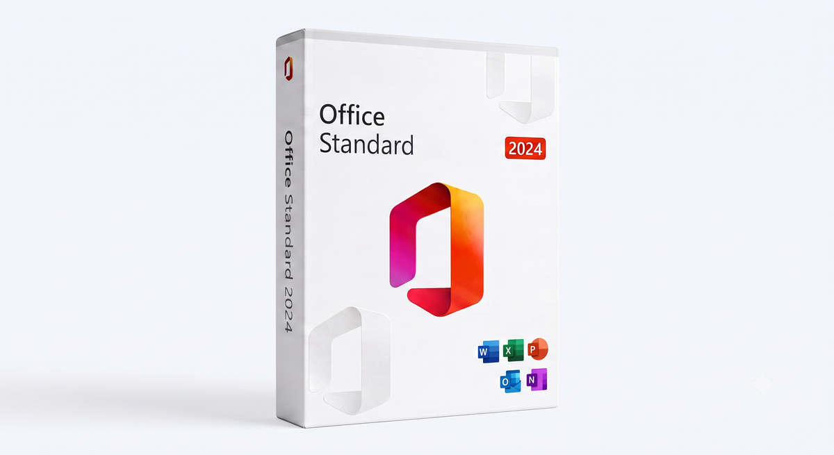 Boîte Microsoft Office 2024 Standard — licence authentique en achat unique avec Word, Excel, PowerPoint, Outlook et OneNote pour Windows 10 et 11